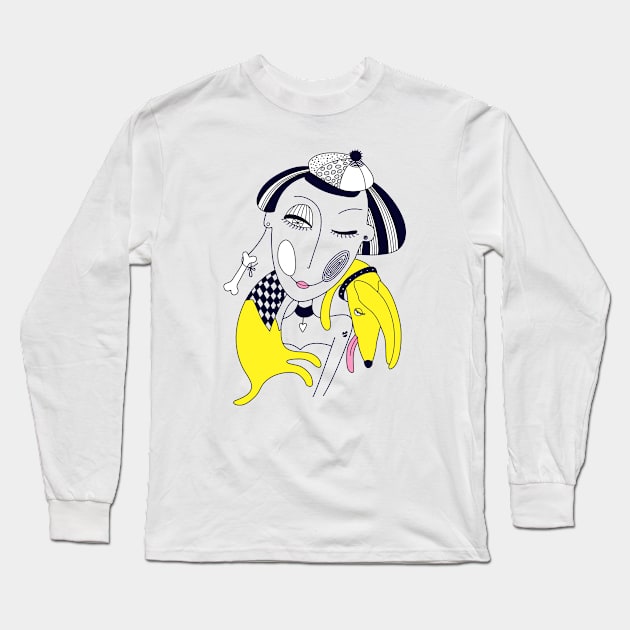 Dachshund Long Sleeve T-Shirt by Go go